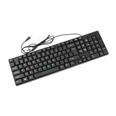 China Traditional Ambidextrous Universal Waterproof Desktop PC Computer Wired Standard USB Keyboard for sale