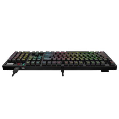 China Plug and play mechanical gaming keyboard with big hand support, metal mechanical keyboard for sale