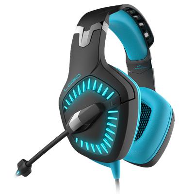 China 2021 Hot Sale Headband 7.1 Channel Gaming Headset With LED Light OEM Gamer Earphone Colorful Bass Stereo Headphone Wire Funny Headphones for sale