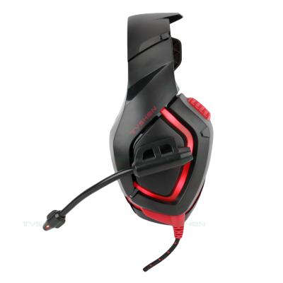 China 2021 hot sale earphone gaming headset with RGB LED light, high end product, in stock for sale