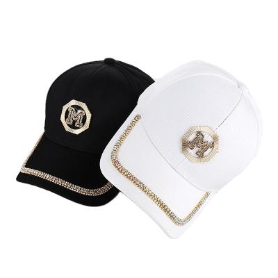 China 2022 Summer Trend Hat Sunscreen Sunscreen Sun Hat Outdoor Casual Rhinestone Sports Shiny Letters Baseball Casual Woman For Women for sale