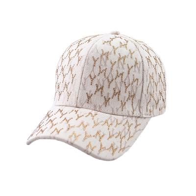 China 2022 COMMON Women Girl Ponytail Hat Baseball Cap Fashion News Roll Snapback Sun Shiny Messy Hats Baseball Sequins For Outdoor Activity for sale