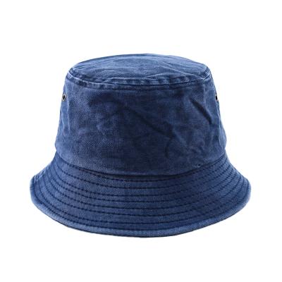 China Sun protection fisherman hat female spring washed retro and summer couples do the old fashionable street fashion solid color pot hat male for sale