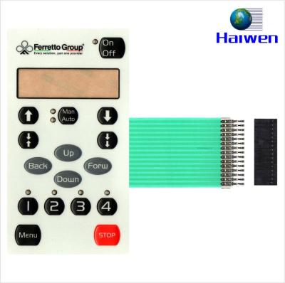 China Custom Embedded Home Appliance LED Membrane Switch With Autotape F150 PET for sale