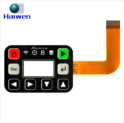 China Telecommunication Equipment LED Membrane Switch With Adhesive 3M Screen Printing Graphic Coated Manufacturer for sale