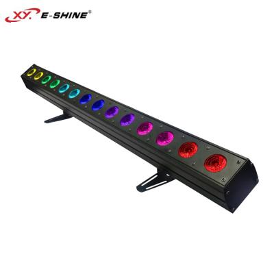 China Hot Selling 14x18W Indoor Theme Park 6in1 RGBWA UV Led Bar Light With Dot Matrix for sale