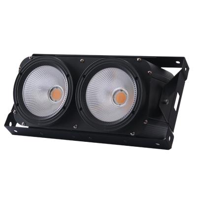 China Stage COB LED Background Light 2 Warm White Eyes 2x100w Led Attendance Blinder for sale