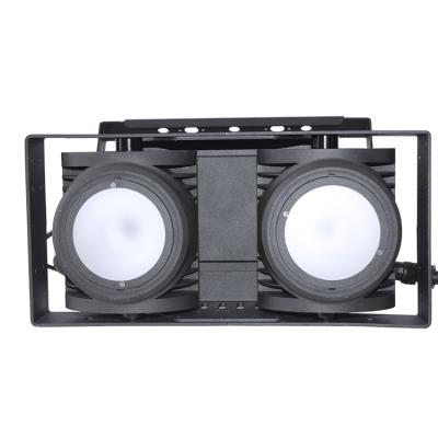 China Waterproof Warm White Cool White Led Stage Blinder 2 Eyes COB 2x100W Blinder Light for sale