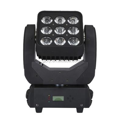 China Theme Park Mini Wash Light 9x10W RGBW 4in1 Led Matrix Beam Moving Head for sale