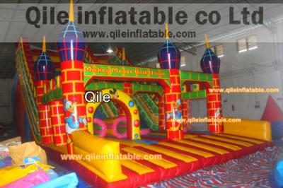 China diapositiva inflable de la diapositiva del castillo inflable inflable grande de Disneyland en venta