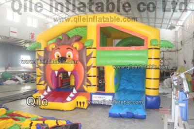 China tiger combo , inflatableSnow and ice colors combo,cheap bouncy castle hire for sale