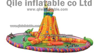 China double water pool with slides,inflatable water sports,inflatable swimming toys for sale