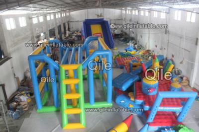 China 0.9mm PVC Fabric Inflatable Water Climbing Equipment For Adults for sale