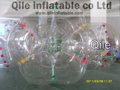 China Bola inflable de parachoques azul de Zorb del cuerpo del fútbol de la burbuja del fútbol de la burbuja en venta