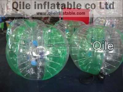 China Bola divertida estupenda de Zorbing del cuerpo del fútbol de la burbuja de la bola de Zorbing del cuerpo de la bola en venta