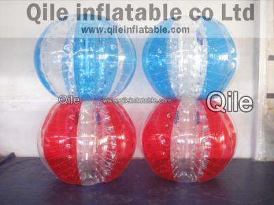 China Bola del tope de Zorbing Zorbing del cuerpo del fútbol de la burbuja en venta