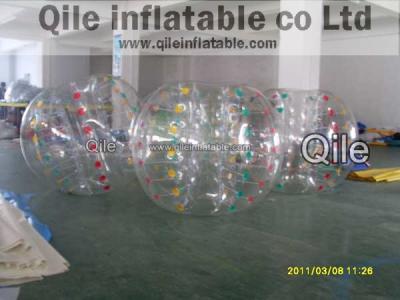 China bola de parachoques inflable clara azul del PVC del 1.8m para el partido de fútbol humano de la burbuja en venta