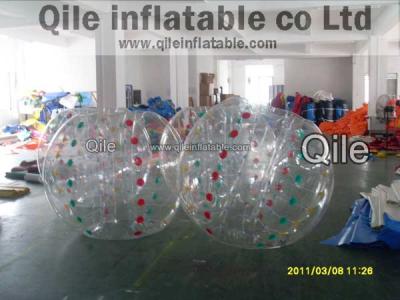 China 1.0mm PVC Bubble Football Inflatable Body Zorb Ball For Summer Fun for sale