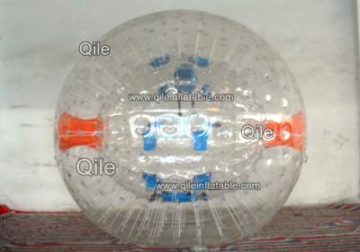 China Pista inflable de la colisión de Zorb del gigante de la bola de Zorbing de 0.55m m de la lona colorida del PVC en venta