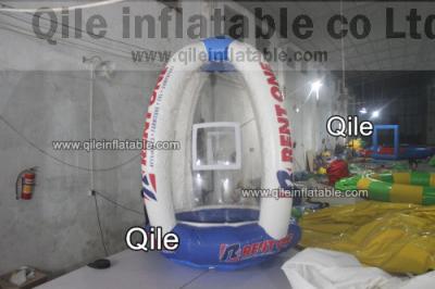 China Inflatable Sport Games Small inflatable money machine / booth For Kids for sale