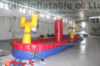 China Duradera bungee inflable lona de PVC 0.55 mm de grado juguetes juegos comerciales para la venta en venta