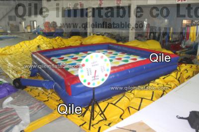 China Customized Big Outdoor Kids Inflatable Twister Game For Funny for sale