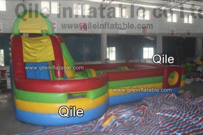 China juegos inflables de los deportes de la lona del PVC de 0.55m m, parque de atracciones inflable en venta