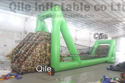 China Outdoor inflatable zip line for kids event adventure sport games for sale