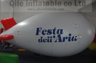 China PVC de los 6m de largo 0.20m m/globo inflable del helio de Zepplin del dirigible no rígido inflable inflable del helio en venta