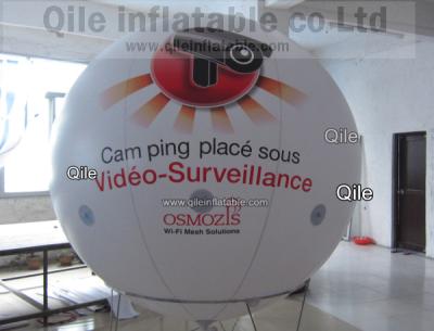 China White PVC Advertising Helium Balloon 6M Inflatable For Outdoor Show Event for sale