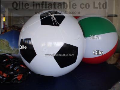 China el helio grande del fútbol hincha el globo inflable comercial del gas del helio de los productos en venta