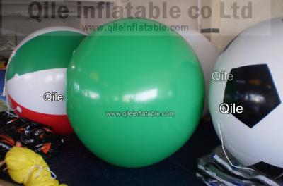 China Blanco personalizado incombustible modificado para requisitos particulares del PVC del globo del helio para hacer publicidad en venta