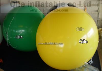 China el helio grande amarillo hincha el globo inflable comercial del gas del helio de los productos en venta