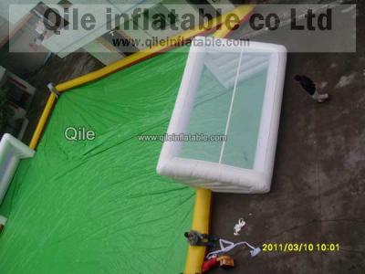 China Soap Inflatable Soccer Field For Adults Or Children Outdoor Sports for sale