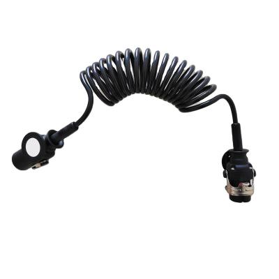 China High Tensile Electric Trailer China 7 Pin Wire Spring Spiral Cable For Trailer Plug for sale