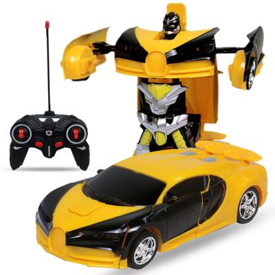 China Wholesale Cheap Funny Kids Radio Control Transformation Robot Deformation Car Remote Control Toys Universal Eco-friendly Material for sale