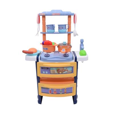 China Durable Toy Trendy Safety Funny Kids Food Cooking Pretend Play Toy Kitchen Set For Education Children for sale