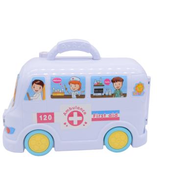 China Playing Doctor Toy Set Hot Products Medical Ambulance Toy Children Pretend Play Doctor Toys For Children for sale