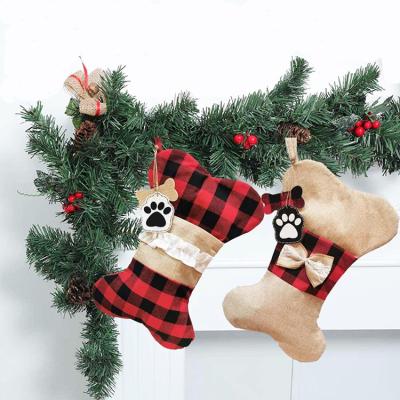 China Durable Hot Selling Gift Sock Christmas Ornament Pet Christmas Stocking Decoration For Indoor And Tree for sale