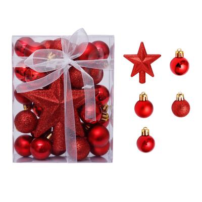 China Adornos Navidenos Durable High Quality Shatterproof Novedosos 30 Pcs Holiday Decoration Home Decor Christmas Tree Ornament Balls for sale