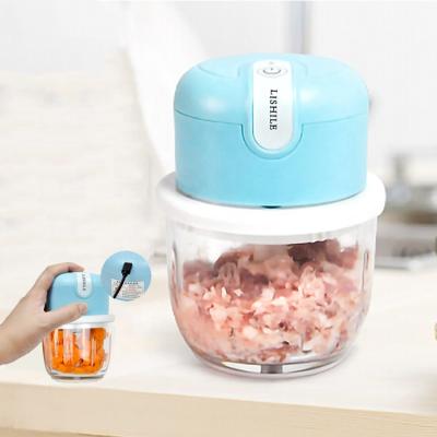 China High Quality Commercial Rechargeable Meat Grinder Chopper Glass Chopper Machine Electric Automatic Mincer Food Processor Chopper Machine for sale