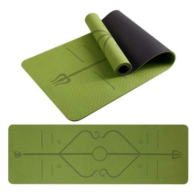 China Non Slip Exercise Mat 6mm Classic Fitness Band Pro Classic Yoga 8mm Mat With Custom Bag Eco Friendly for sale