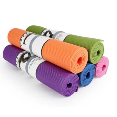 China Home Gym Workout Equipment 5mm PVC Yoga Mat Custom Yoga Mat Sling Yoga Mat Sling for sale