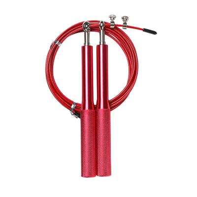 China Custom Logo Gym Fitness Aluminum Alloy Light Jump Rope Handles Skipping Rope With 360 Degree Ball Bearing for sale