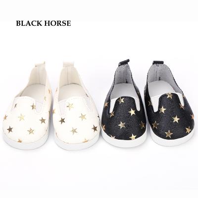 China stuffed & Plush Toy Doll Flat Shoes With Star Slip - Ons Fashion Doll Shoes.14.5 Inch Doll Shoes for sale