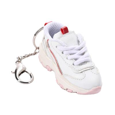 China Perfect item for any Lover and Enthusiast Mini Skechers PU Key Chain Shoes 100% Hand Made Leather Sneaker Key Sneaker for sale