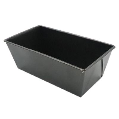 China Viable Black Nonstick Nonstick Cake Pan Aluminum Box Bread Mold for sale