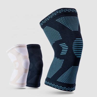 China Adjustable Unisex Elastic Breathable Knee Protector Brace Knee Compression Sleeve For Running for sale