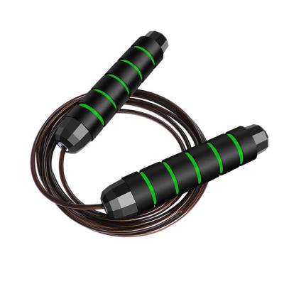 China Fitness Sport Gym Travel Training Foam Handle Steel Wire Speed ​​Weighted Adjustable Jumping Jump Rope for sale