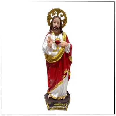 China Catholic Jesus Portrait Statue Home Decoration Gifts Easter Jesus of New Europe Church Religious Resin for sale